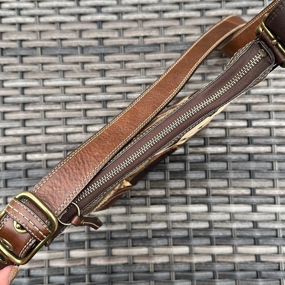 Coach Brown Leather Patchwork Cross Body Bag - Picture 7 of 17